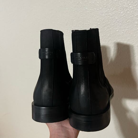 Allsaints Bloom Chelsea Cow Leather Boots in washed black NEW MENS 8 main image 8